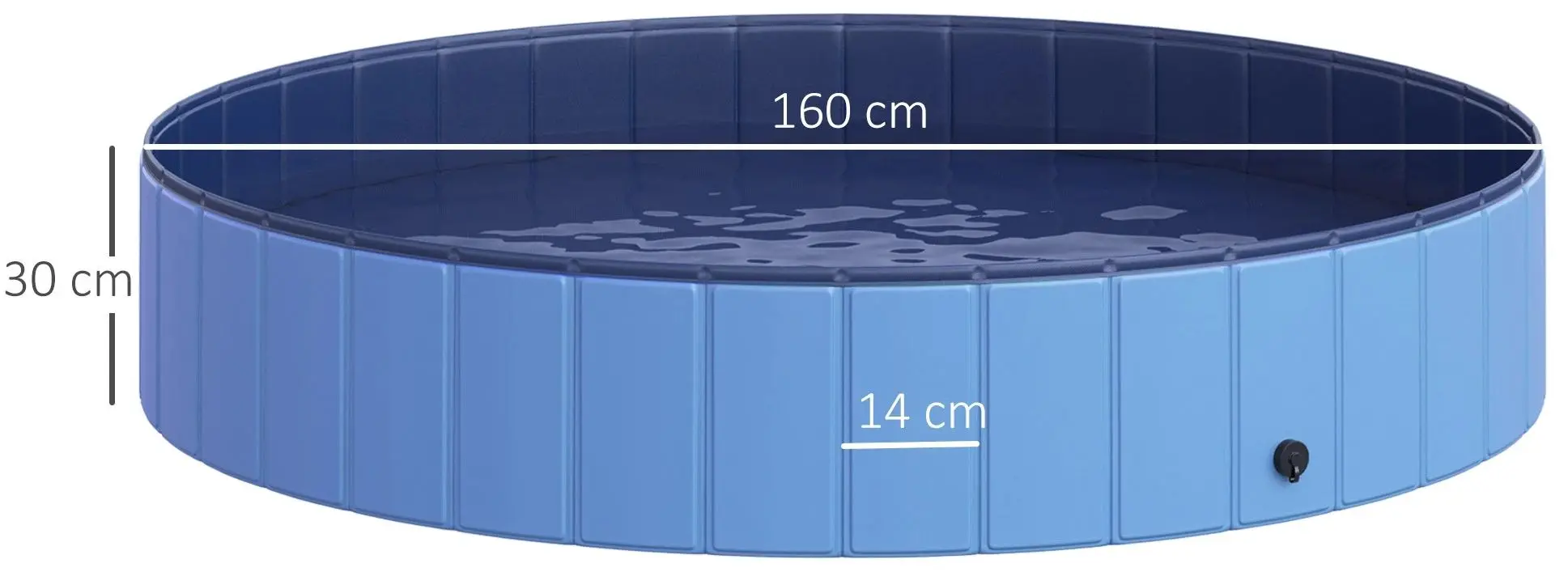 Piscina pentru caini PawHut D01-015BU (Blue) - 5