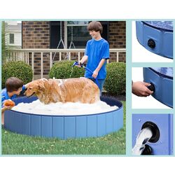 Piscina pentru caini PawHut D01-015BU (Blue) Thumb