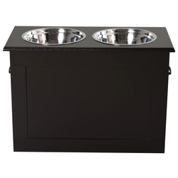 Bol dublu pentru animale PawHut D08-021CF (Brown) Thumb