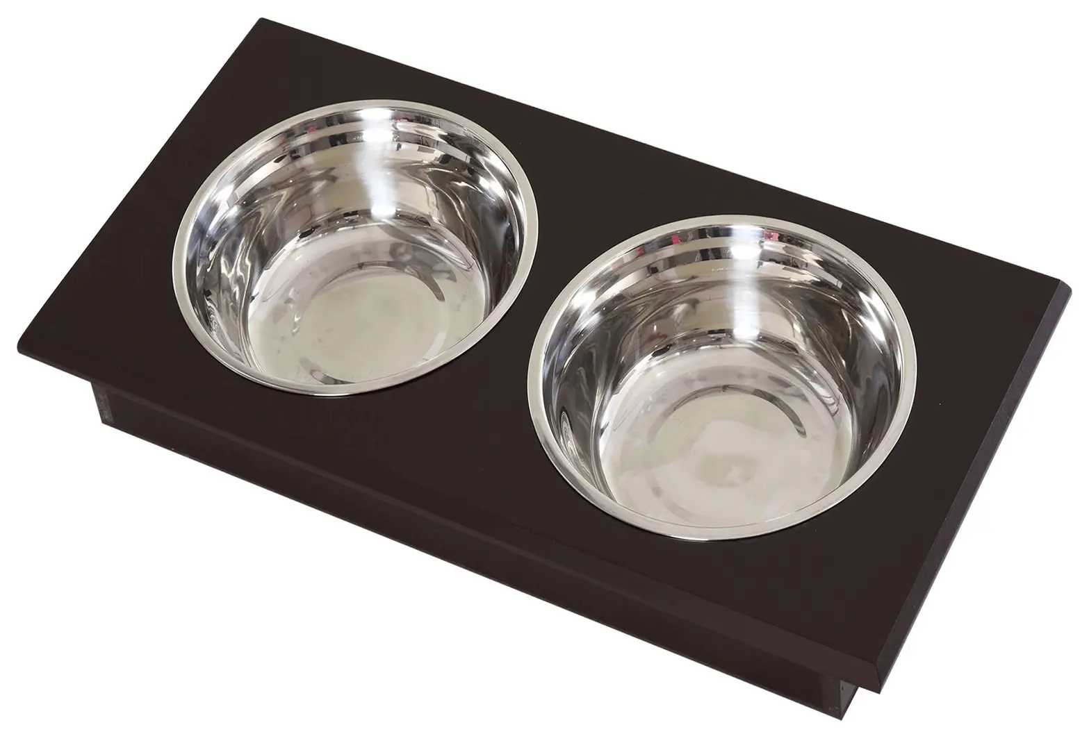 Bol dublu pentru animale PawHut D08-021CF (Brown)