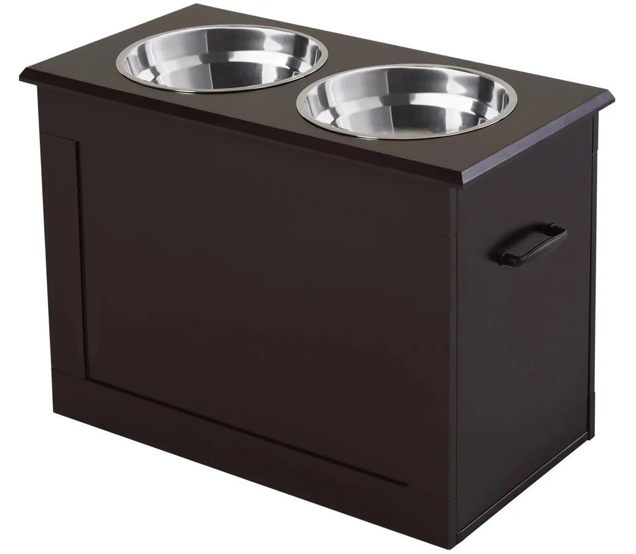 Bol dublu pentru animale PawHut D08-021CF (Brown)