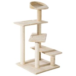 Ansamblu de joaca pentru pisici PawHut D30-045 (Beige) Thumb