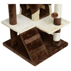 Игровой комплекс для кошек PawHut D30-091CF (Brown/White) Thumb