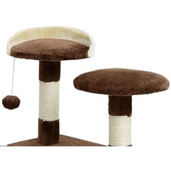 Игровой комплекс для кошек PawHut D30-091CF (Brown/White) Thumb