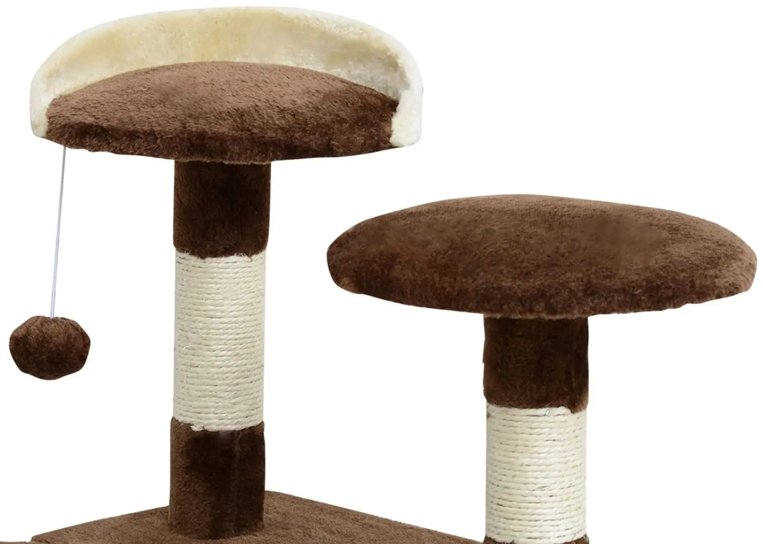 Игровой комплекс для кошек PawHut D30-091CF (Brown/White)