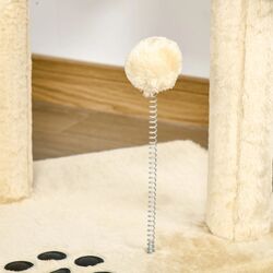 Ansamblu de joaca pentru pisici PawHut D30-167 (Beige) Thumb