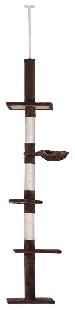 Ansamblu de joaca pentru pisici PawHut D30-209BN (Brown/White)