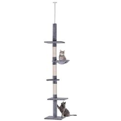 Ansamblu de joaca pentru pisici PawHut D30-209GY (Grey/White) Thumb