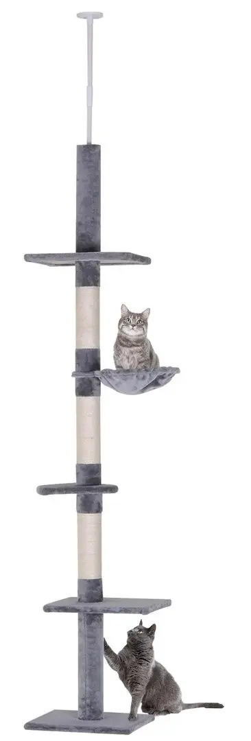 Ansamblu de joaca pentru pisici PawHut D30-209GY (Grey/White)