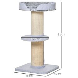 Ansamblu de joaca pentru pisici PawHut D30-269LB (Light Blue) Thumb