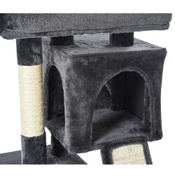 Ansamblu de joaca pentru pisici PawHut D30-286CG (Black) Thumb