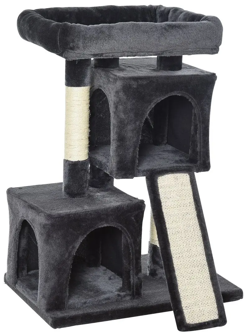 Ansamblu de joaca pentru pisici PawHut D30-286CG (Black)