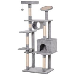 Игровой комплекс для кошек PawHut D30-350 (Light Grey/Beige) Thumb