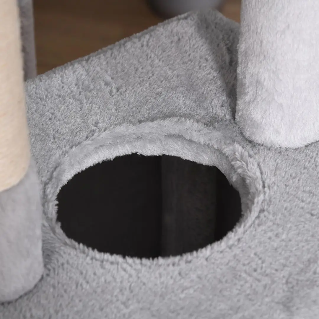 Игровой комплекс для кошек PawHut D30-350 (Light Grey/Beige) - 6