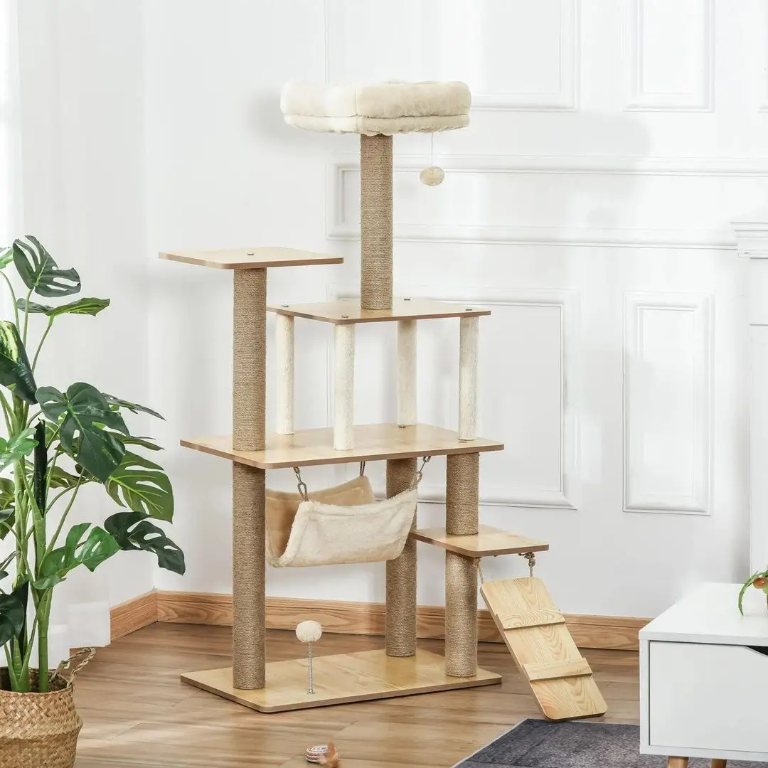 Игровой комплекс для кошек PawHut D30-367 (Yelllow) - 5