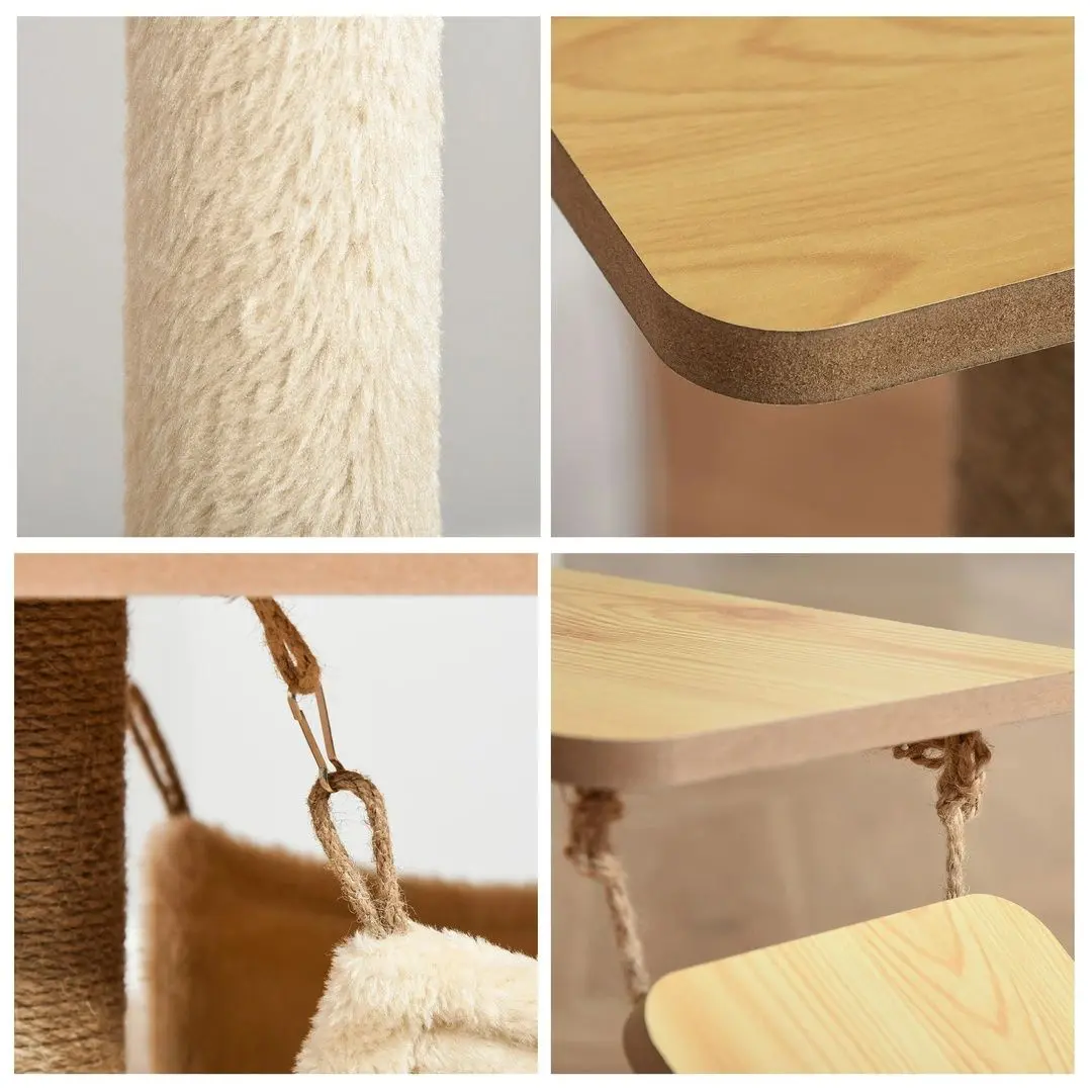 Игровой комплекс для кошек PawHut D30-367 (Yelllow) - 6