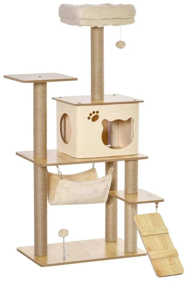 Игровой комплекс для кошек PawHut D30-367 (Yelllow)