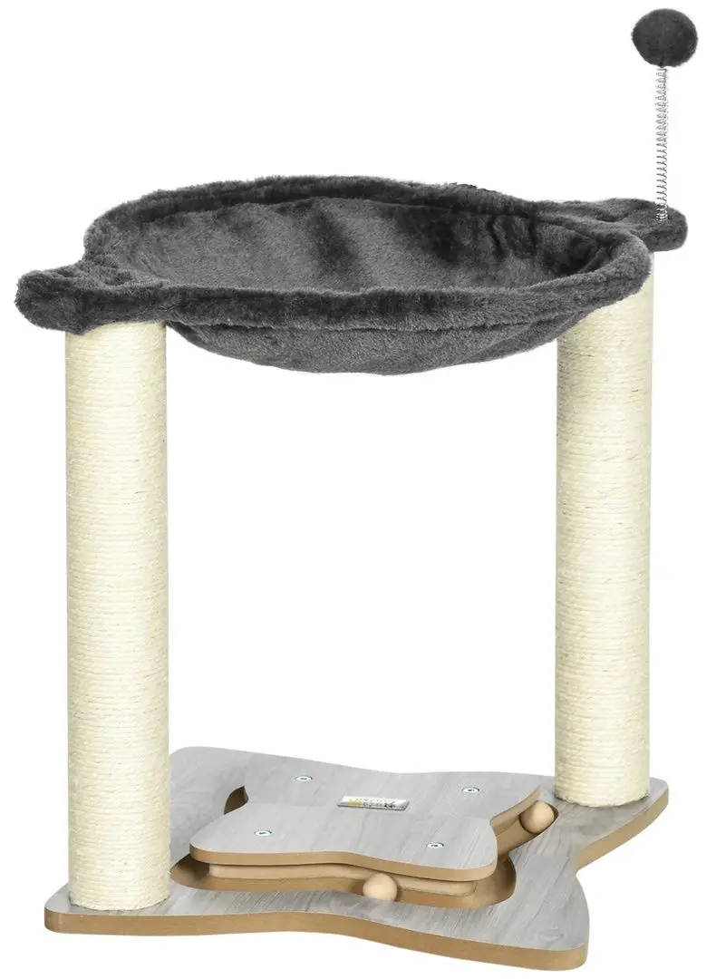 Ansamblu de joaca pentru pisici PawHut D30-575V00CG (Grey/Cream)