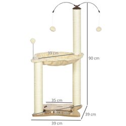 Ansamblu de joaca pentru pisici PawHut D30-586V00BG (Beige) Thumb