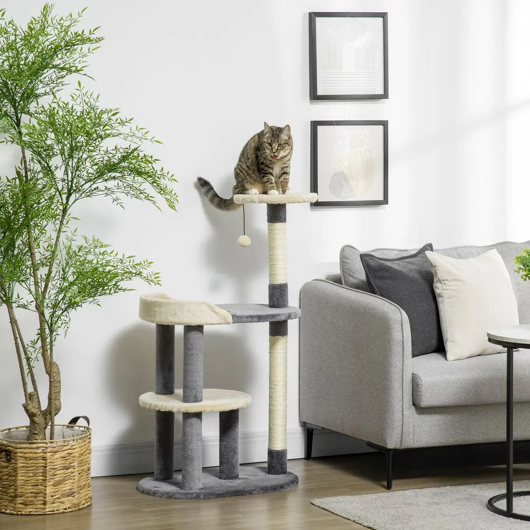 Ansamblu de joaca pentru pisici PawHut D30-653V00GY (Grey) - 3