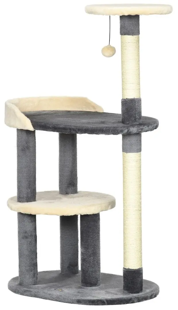 Ansamblu de joaca pentru pisici PawHut D30-653V00GY (Grey)