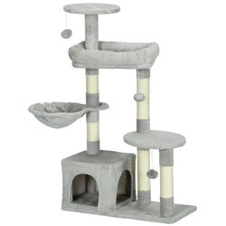 Игровой комплекс для кошек PawHut D30-749V00LG (Light Grey/Beige)