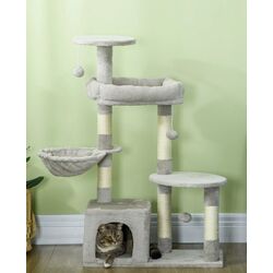 Игровой комплекс для кошек PawHut D30-749V00LG (Light Grey/Beige) Thumb