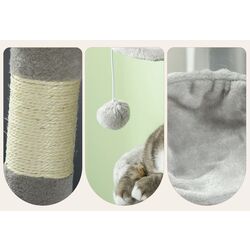 Игровой комплекс для кошек PawHut D30-749V00LG (Light Grey/Beige) Thumb