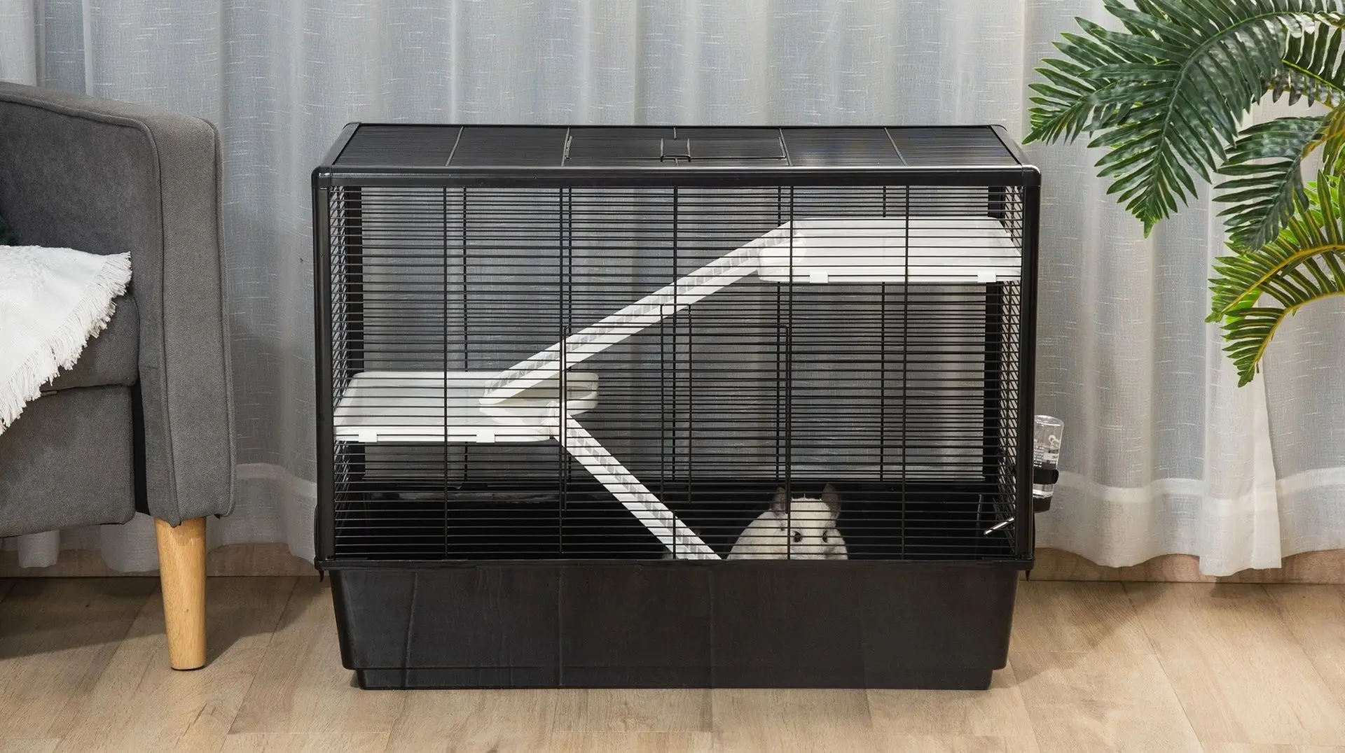 Cusca pentru rozatoare PawHut D51-276BK (Black)