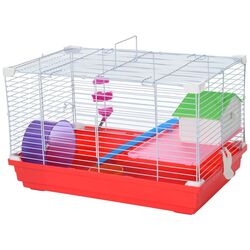 Cusca pentru hamsteri PawHut D51-161 (White/Red) Thumb