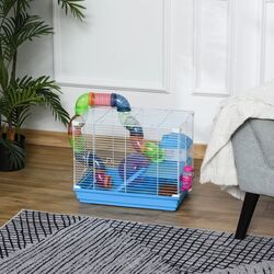 Cusca pentru hamsteri PawHut D51-213 (White/Blue) Thumb