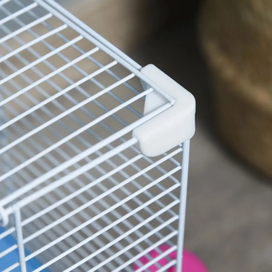 Cusca pentru hamsteri PawHut D51-213 (White/Blue)