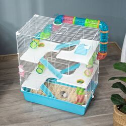 Клетка для хомяков PawHut D51-233LB (White/Blue) Thumb