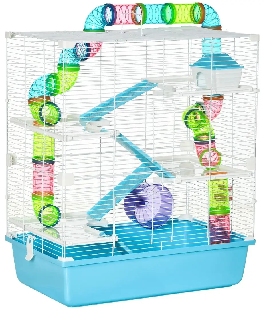 Клетка для хомяков PawHut D51-233LB (White/Blue)