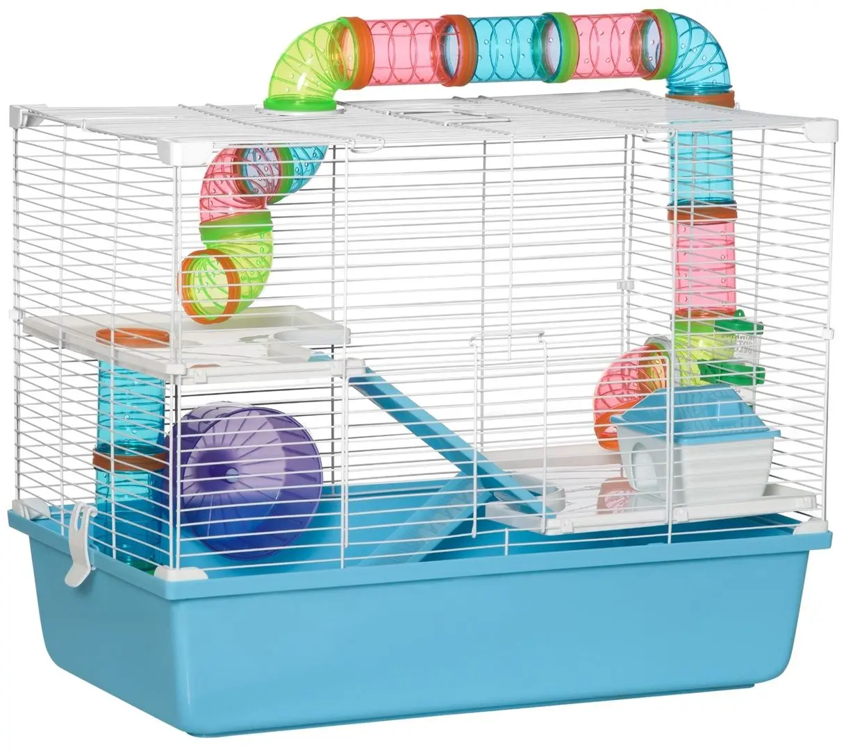 Клетка для хомяков PawHut D51-234LB (White/Blue)