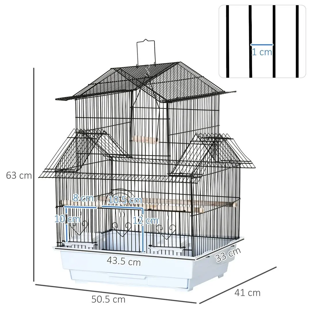 Cusca pentru pasari PawHut D10-062V01WT (Black/White)