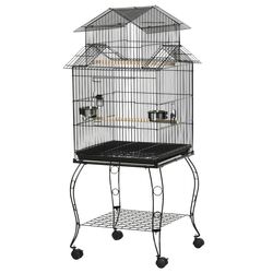 Colivie pentru pasari PawHut D10-076BK (Black) Thumb