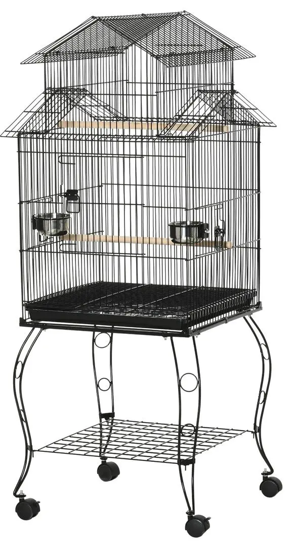 Colivie pentru pasari PawHut D10-076BK (Black) - 2