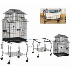 Colivie pentru pasari PawHut D10-076BK (Black) Thumb