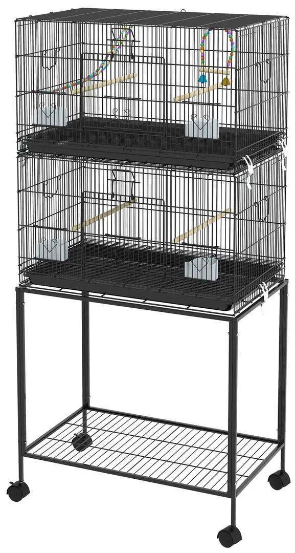 Cusca pentru pasari PawHut D10-094V02BK (Black)