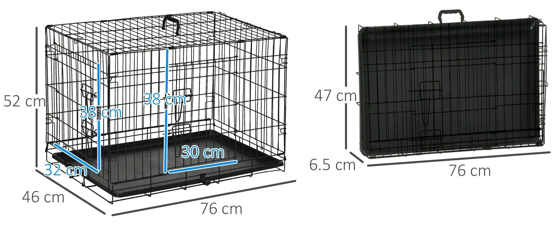 Cusca pentru animale PawHut D00-022 (Black)