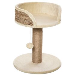 Pat cu zgarietor PawHut D30-329 (Beige)