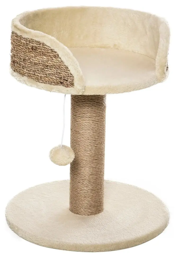 Pat cu zgarietor PawHut D30-329 (Beige)