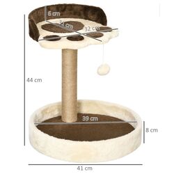 Pat zgarietor PawHut D30-603V00BN (Brown/Beige) Thumb