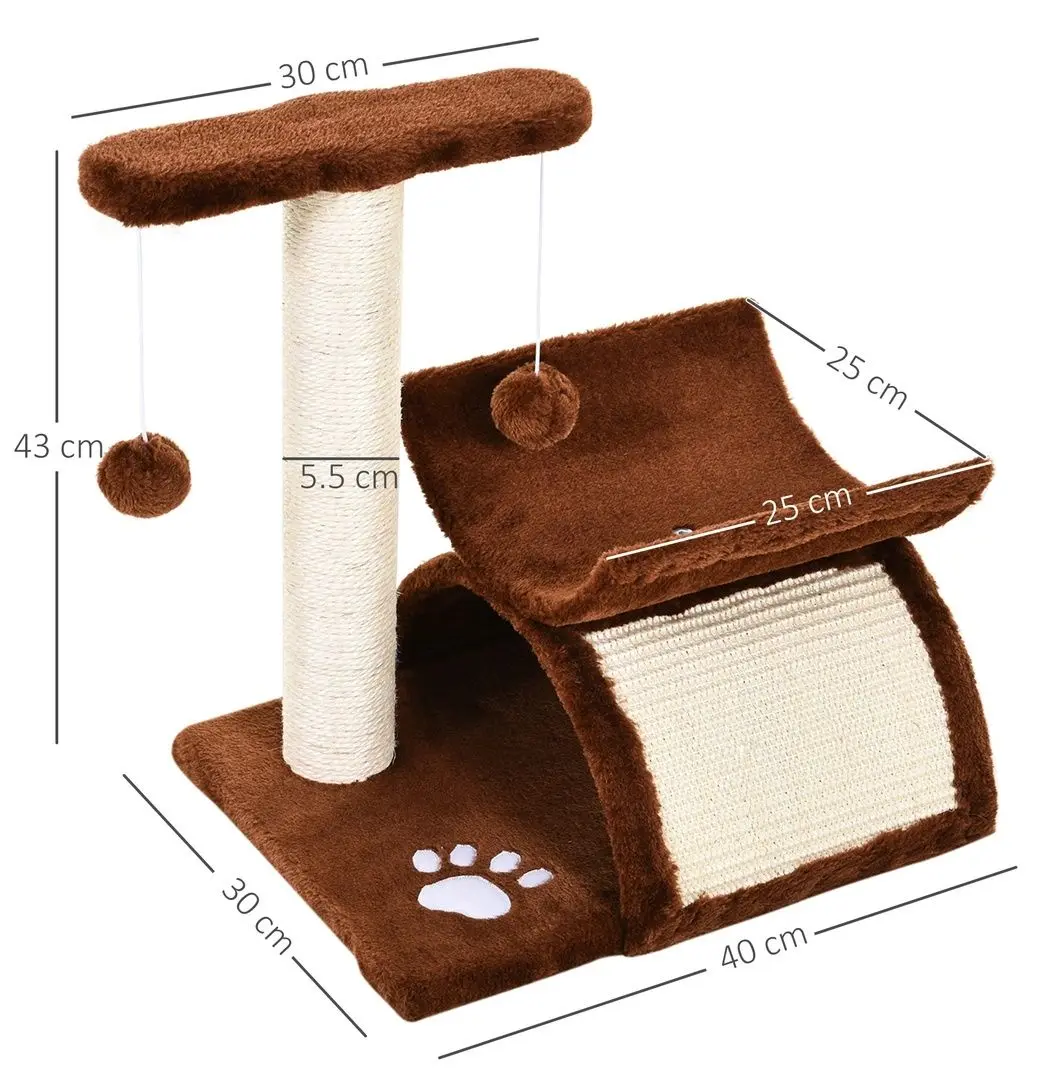 Zgarietor PawHut D30-189 (Brown)