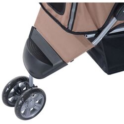 Carucior pentru caini PawHut D00-041CF (Brown/Black) Thumb
