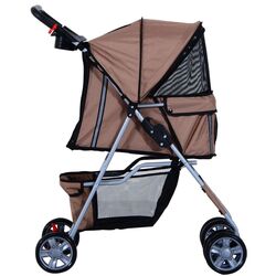 Carucior pentru caini PawHut D00-058CF (Brown/Black) Thumb