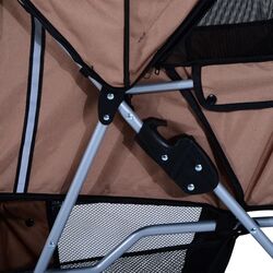 Carucior pentru caini PawHut D00-058CF (Brown/Black) Thumb