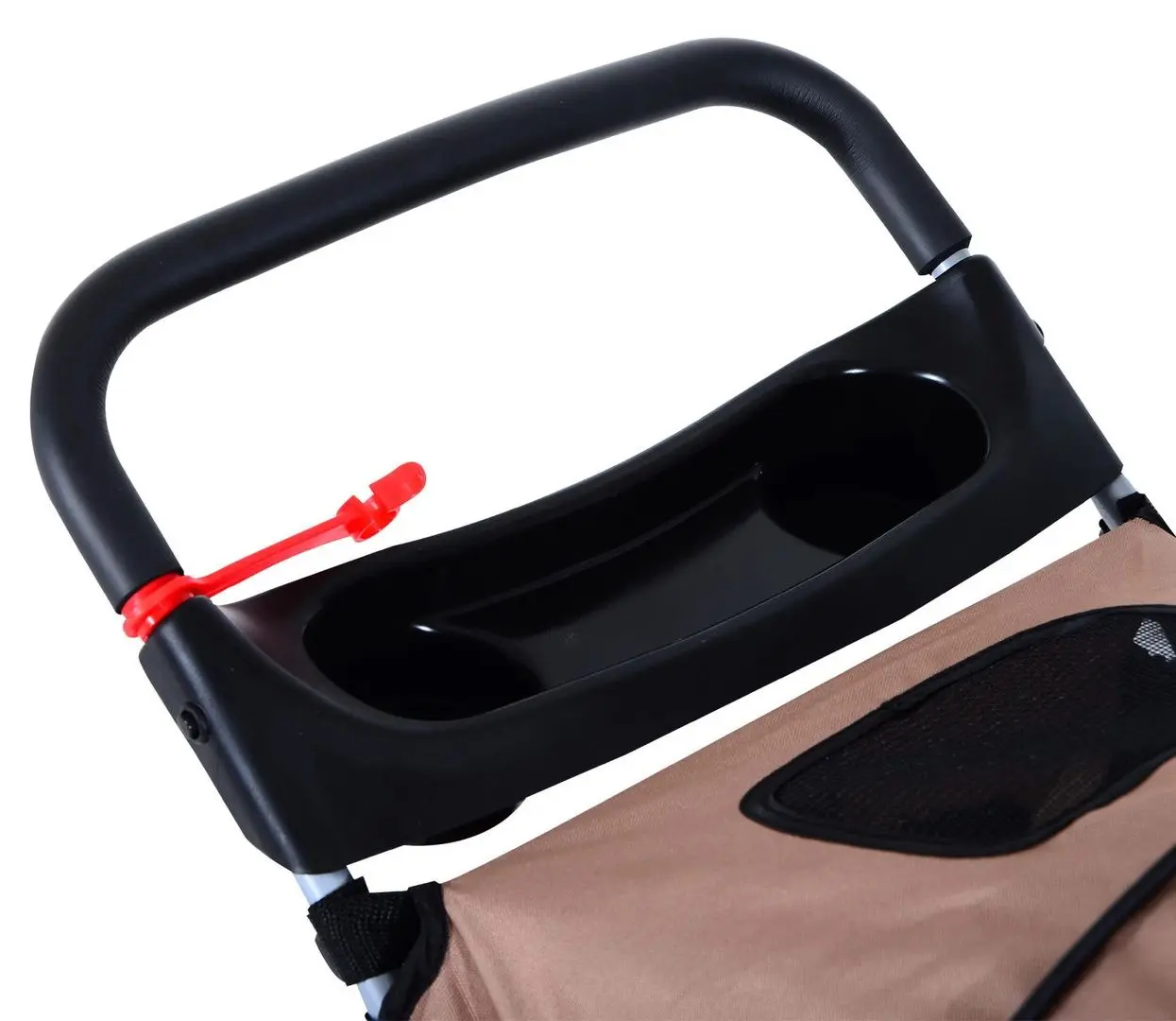 Carucior pentru caini PawHut D00-058CF (Brown/Black)