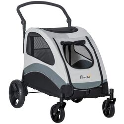 Carucior pentru caini PawHut D00-105V01GY (Grey/Black) Thumb